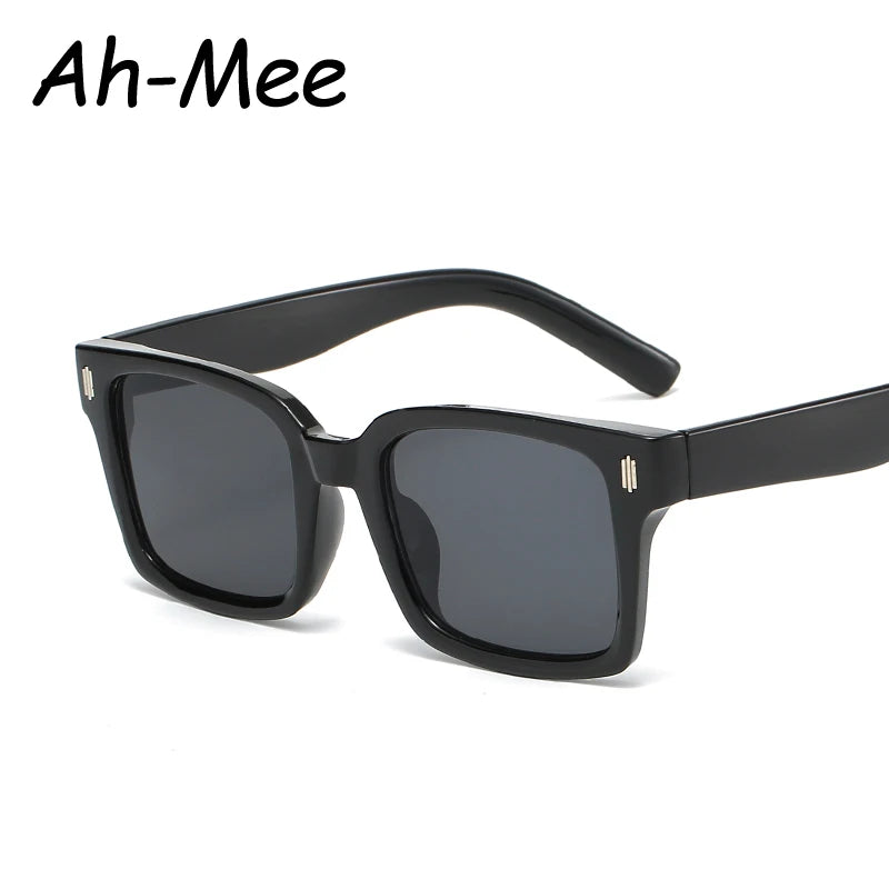Rewind Retro Square Black Lens Shades