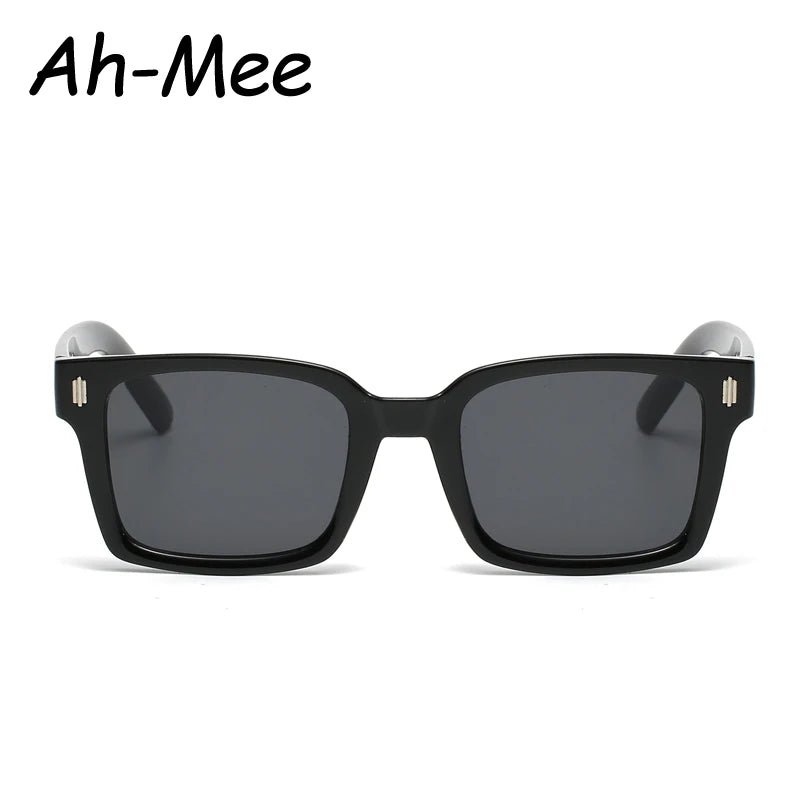 Rewind Retro Square Black Lens Shades