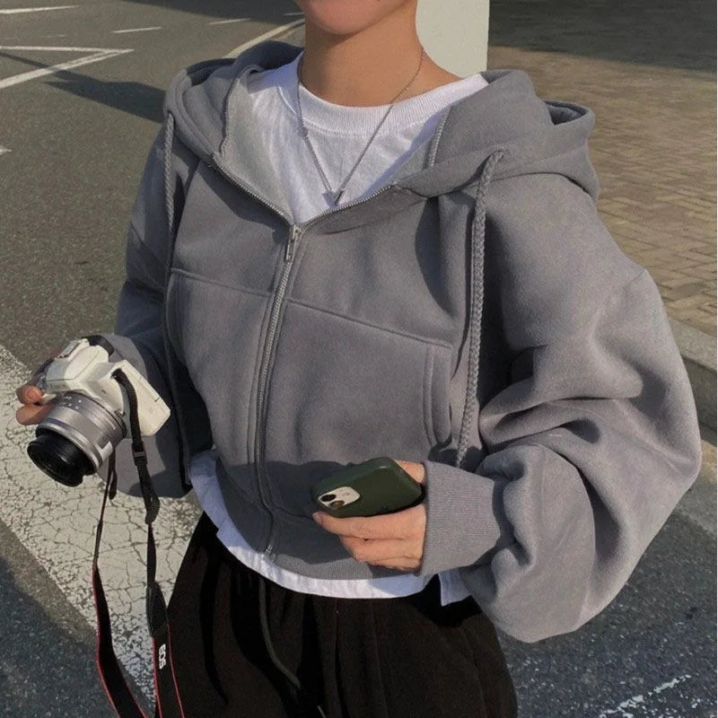 Autumn Veil Zip Up Sweatshirt