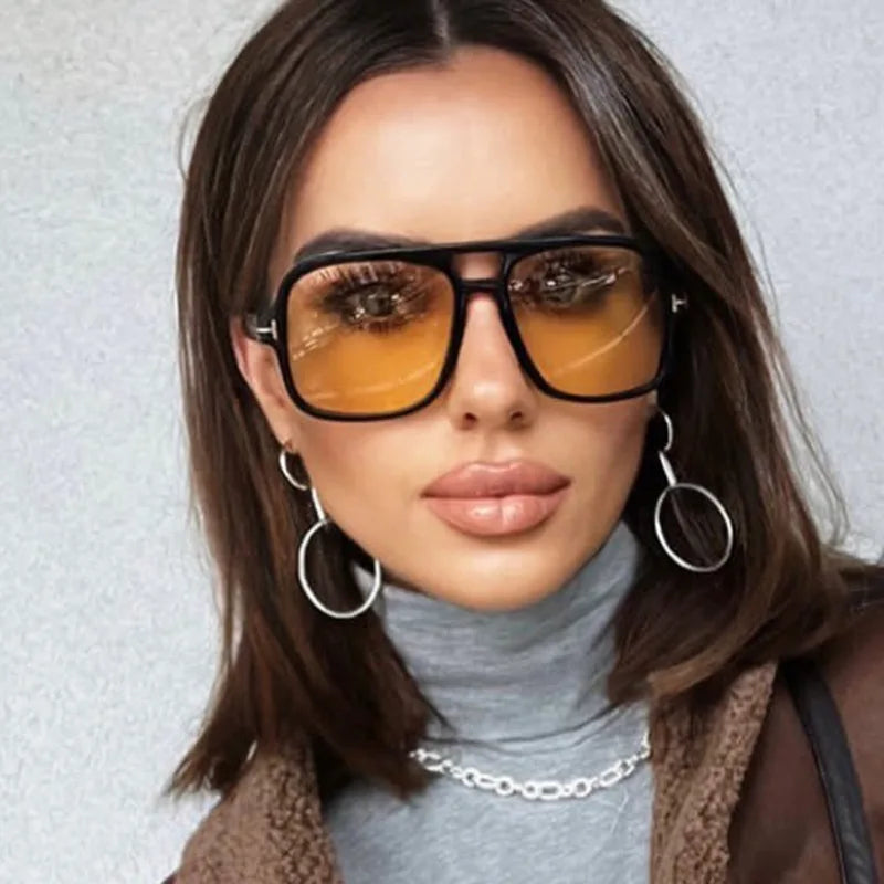 Street Vintage Large Frame Sunglasses