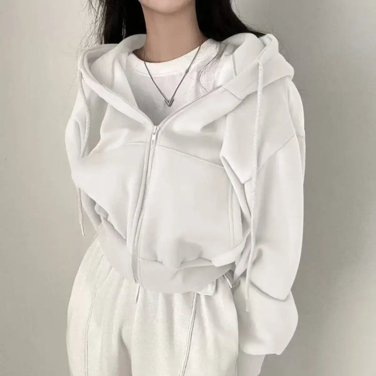Autumn Veil Zip Up Sweatshirt