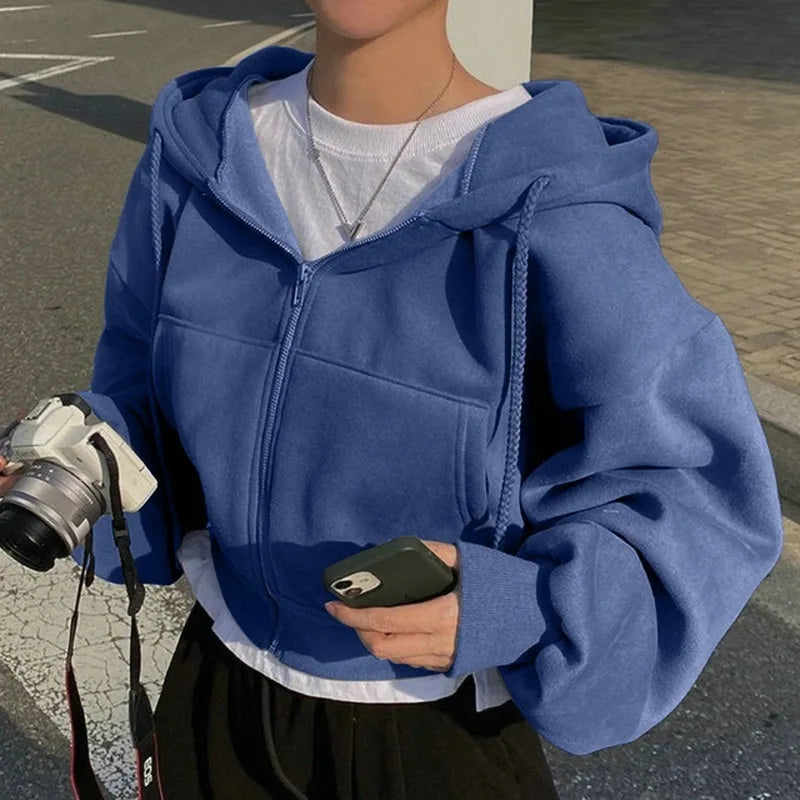 Autumn Veil Zip Up Sweatshirt