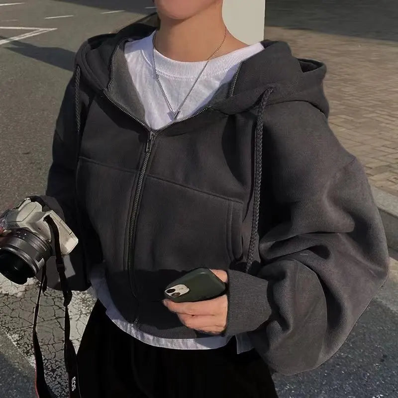 Autumn Veil Zip Up Sweatshirt